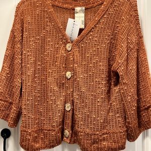Light weight thin sweater material. NWT